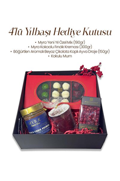 Myra Çikolata Evim 4 lü Kokulu Mum Özel Mix Draje Sürülebilir Fındık Kremalı ...