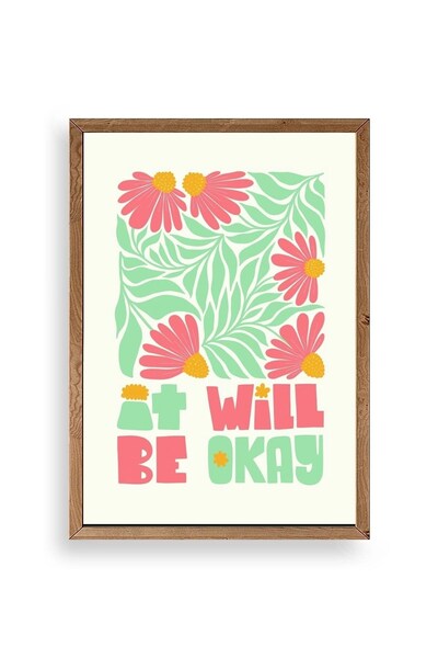 CT STONES Motto Wooden Framed Painting