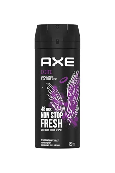 Axe Excite Body Deodorant Spray Crisp Coconut And Black Pepper Scent 150ml