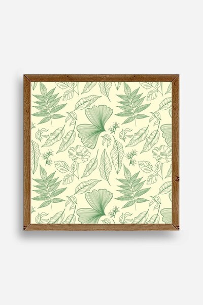 CT STONES Leaf Wooden Framed Table