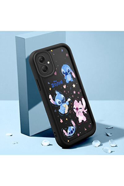 ucuc حافظة ممتصة للصدمات بنمط ستيتش من السيليكون الأسود المتوافقة مع هاتف سام...