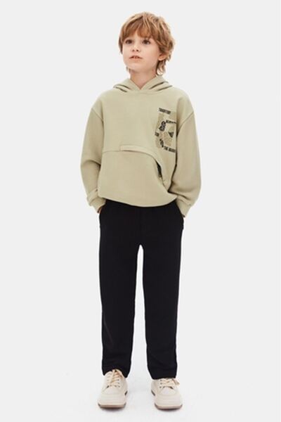 NK Pantaloni pentru copii 69315 FUN Negru 8/14