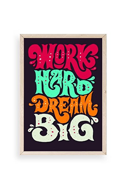 CT STONES Motto Wooden Framed Painting