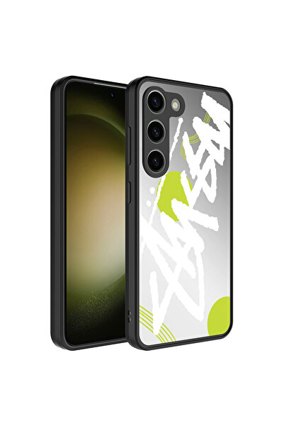 zore Galaxy S23 Compatible Mirrored Patterned Camera Protected Glossy Ata Mir...