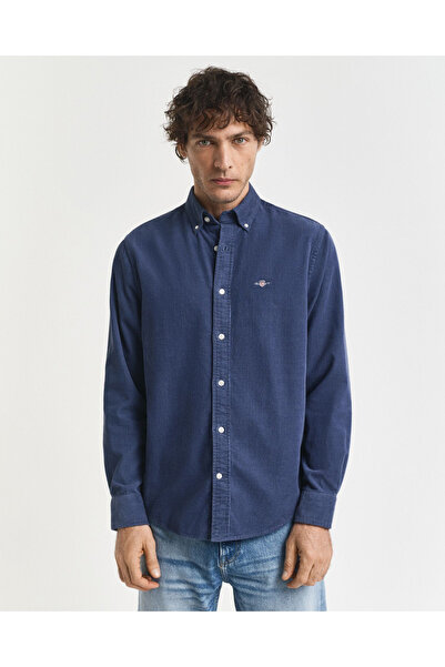 Gant Erkek Mavi Regular Fit Düğmeli Gömlek