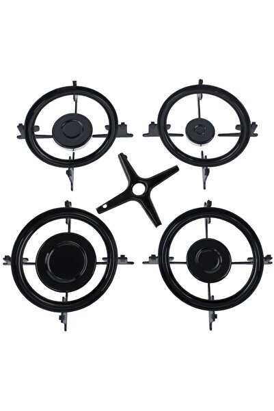 Supervac Cam Ocak 4'Lü Izgara ve Ocak Bek Takımı Seti, Silverline ile Uyumlu