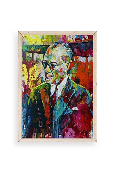 CT STONES Ataturk Wooden Framed Painting