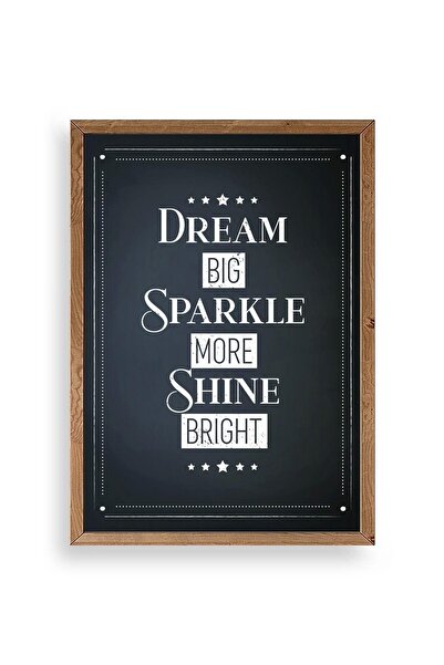 CT STONES Motto Wooden Framed Painting