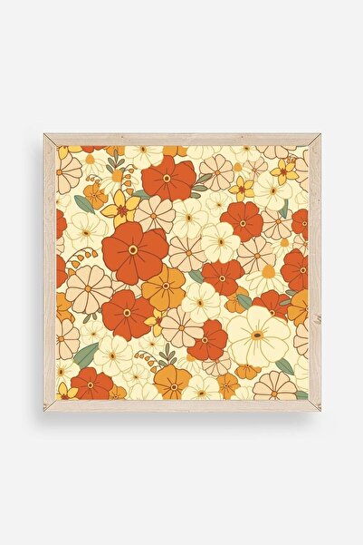 CT STONES Flower Wooden Framed Painting