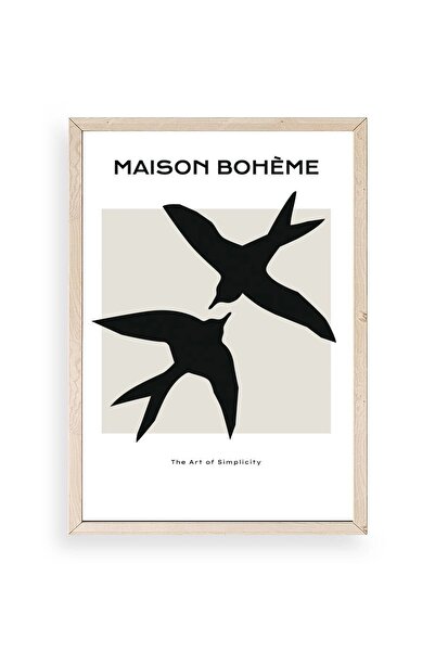 CT STONES Birds Wooden Framed Painting