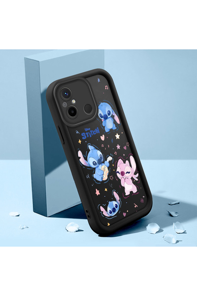 ucuc حافظة ممتصة للصدمات بنمط ستيتش من السيليكون الأسود المتوافقة مع Xiaomi P...