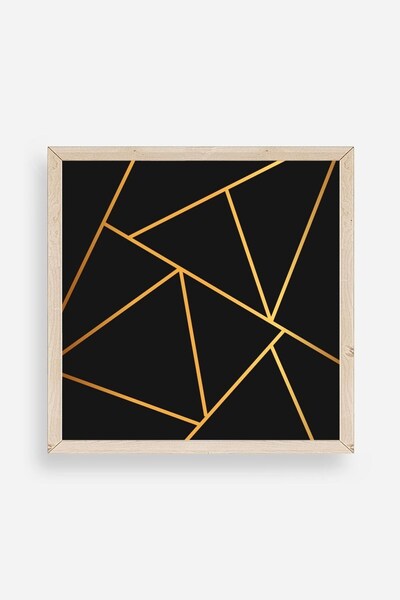 CT STONES Triangle Wooden Framed Painting