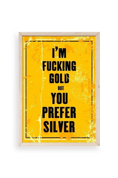 CT STONES Motto Wooden Framed Painting