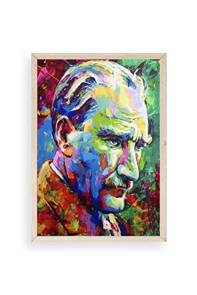 CT STONES Ataturk Wooden Framed Painting