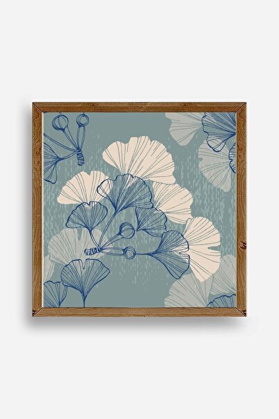 Twin Store لوحة مؤطرة بالزهور الخشبية