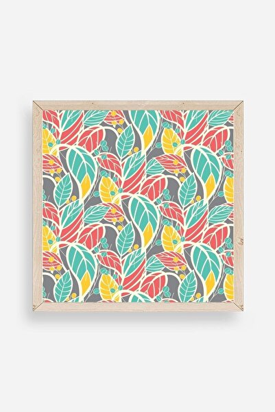 CT STONES Leaf Wooden Framed Table