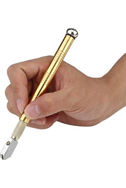 Saatistan Elmas Kalem Cam ve Fayans Kesici, Kendinden Yağlama, Metal Saplı