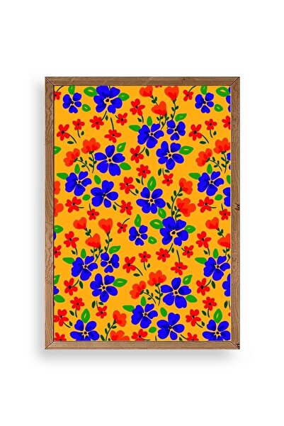 CT STONES Flowers Wooden Framed Painting