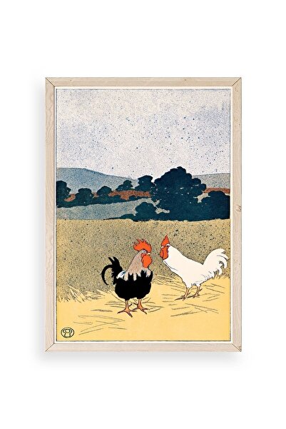 CT STONES Edward Penfield Wooden Framed Painting