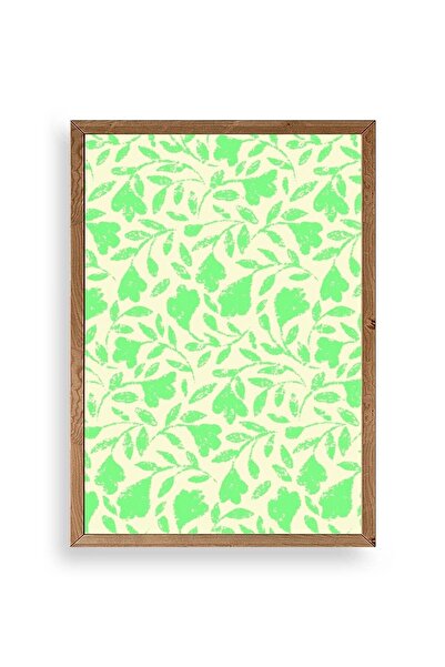 CT STONES Leaves Wooden Framed Painting