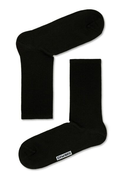 Conte Elegant Men's cotton sports socks, DiWaRi Active 000 - Black, 27 (42-43)