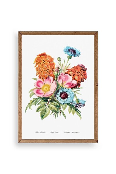 Twin Store لوحة زهور الربيع في إطار خشبي