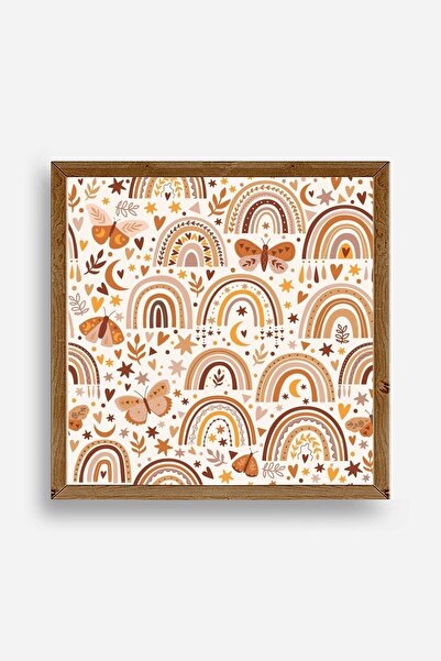 CT STONES Rainbow Wooden Framed Painting