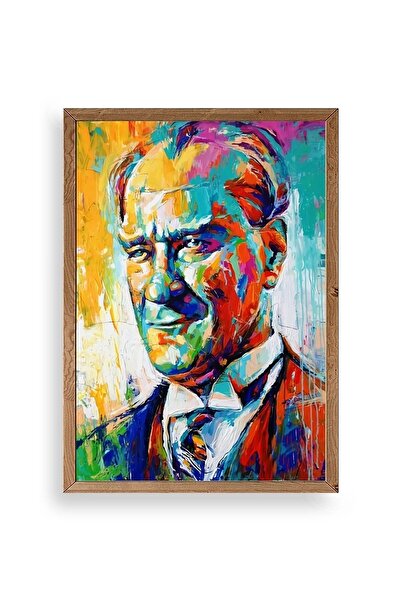 CT STONES Ataturk Wooden Framed Painting