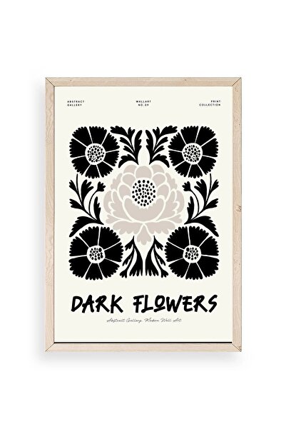 CT STONES Flower Wooden Framed Painting