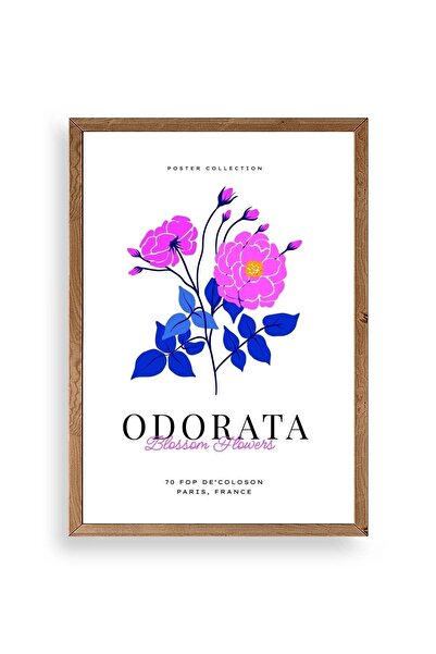 CT STONES Flower Wooden Framed Painting