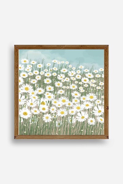 CT STONES Flowers Wooden Framed Painting