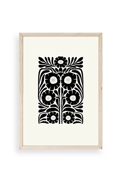 CT STONES Flower Wooden Framed Painting