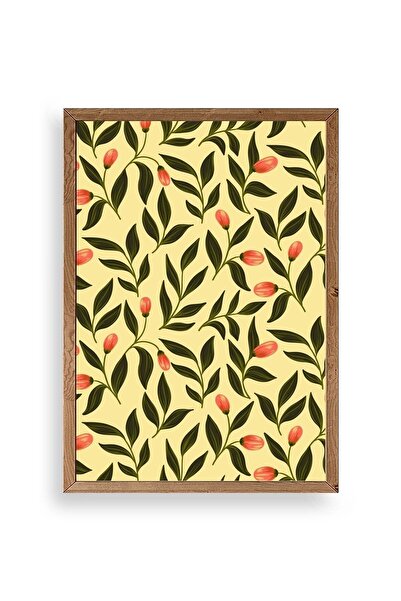 CT STONES Leaves Wooden Framed Painting