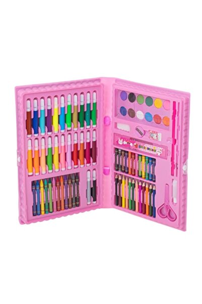 Glow Goods Комплект за рисуване и живопис, 86 части, 34 x 22,5 x 3,5 см, розов