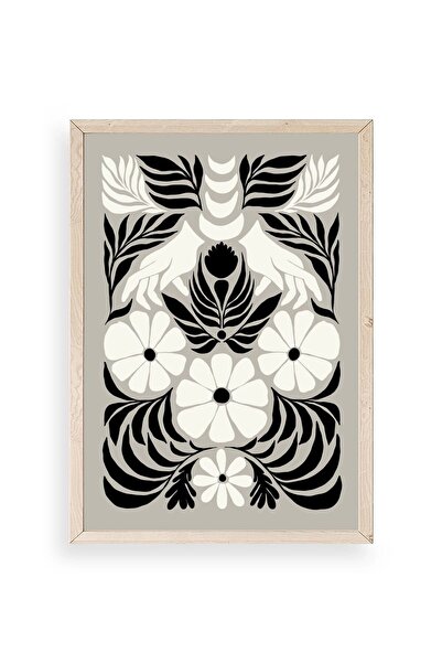 CT STONES Flower Wooden Framed Painting