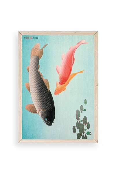 CT STONES Ohara Koson Wooden Framed Painting