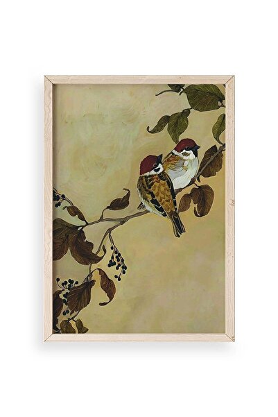 CT STONES Bird Wooden Framed Painting