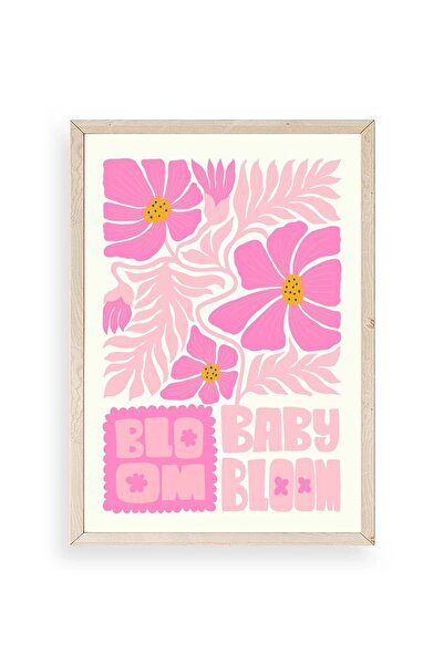 CT STONES Flower Wooden Framed Painting