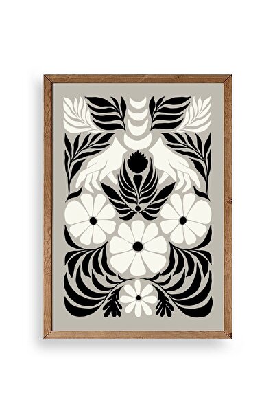 CT STONES Flower Wooden Framed Painting