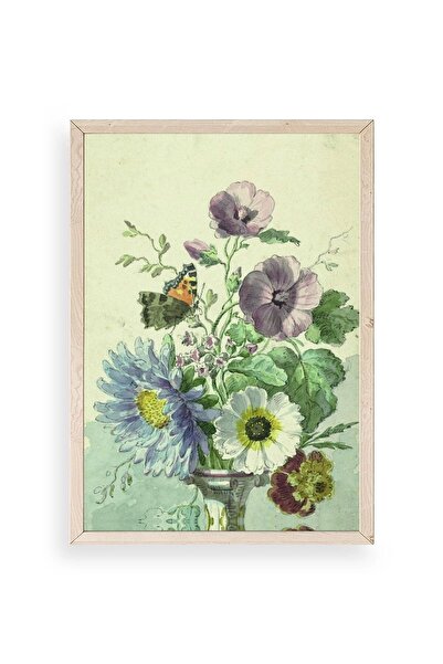 CT STONES Flowers Wooden Framed Painting