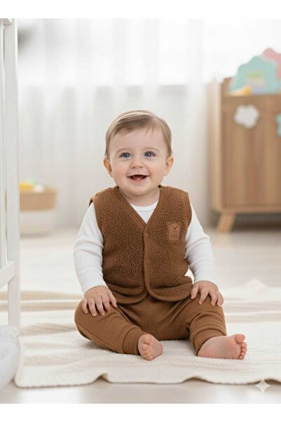 Ay Yıldız Baby سترة لورا بيبي للأطفال الرضع من القطيفة الناعمة