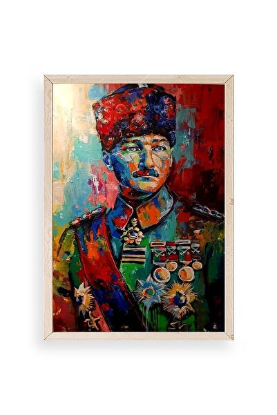 CT STONES Ataturk Wooden Framed Painting