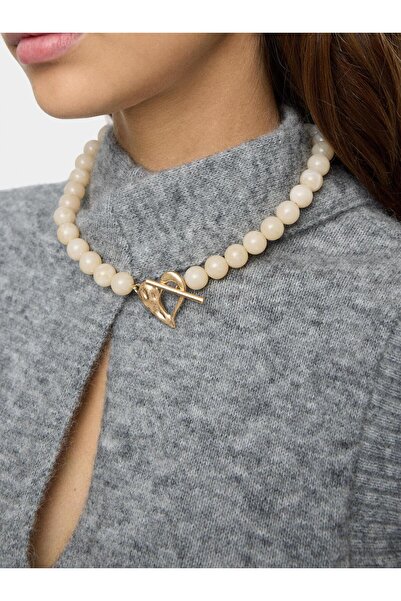 PARFOIS Taş Efektli Boncuklu Kısa Kolye