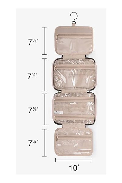 BAGSMART Light Pink The Space Saver Bonchemin Hanging Toiletry Bag