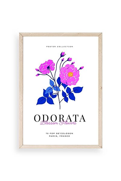 CT STONES Flower Wooden Framed Painting