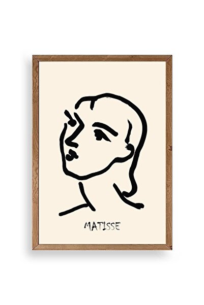 Twin Store لوحة ماتيس بإطار خشبي
