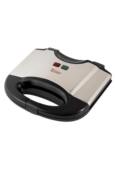 Zilan ZLN 8143 Sandwich Maker — Teflon grill plates, LED indicator, 2-sandwich capacity, 750 W, bl