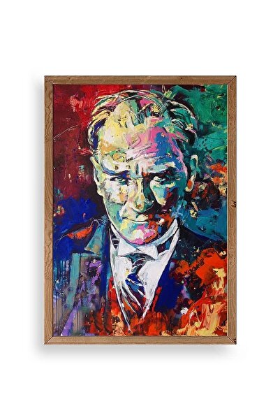 CT STONES Ataturk Wooden Framed Painting