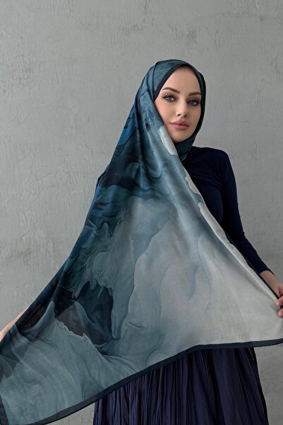 Byedauzunlar Şal Lavinya bumbac 100% bleumarin