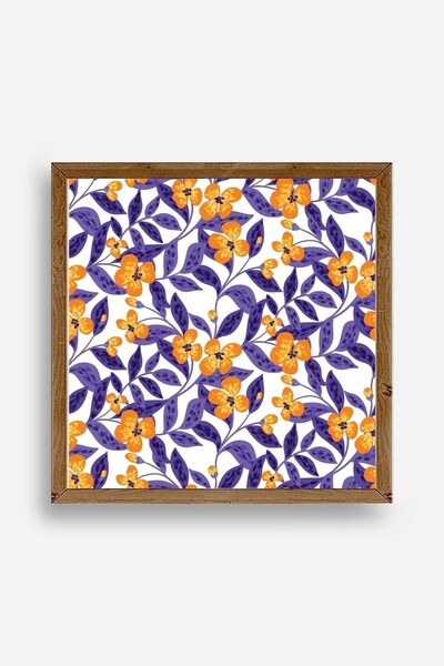 CT STONES Flower Wooden Framed Painting